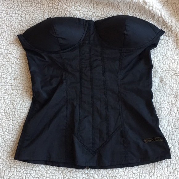 SARA BOO Black Corset Top - Picture 1 of 3